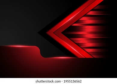 Black and Red Modern Abstract Background
