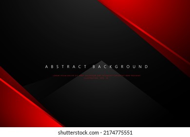 Black and red modern Abstract Background. vector illustration