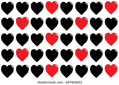 Black and red modern vector clean simple editable pattern