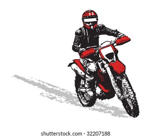 black and red motorbike