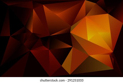 Black red orange Light Polygonal Mosaic Background, Vector illustration, Business Design Templates