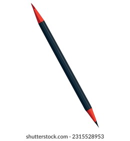 bolígrafo negro y rojo sobre blanco