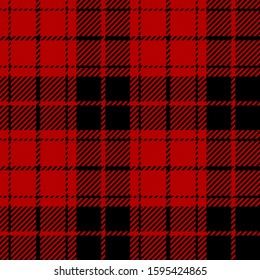 Black and Red plaid Scottish seamless pattern.Christmas and New year concept.Vector illustration.Texture from tartan, plaid, tablecloths, clothes, shirts, dresses, paper, bedding,blanket.
