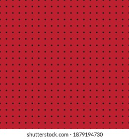 Schwarz und Rot Polka Dot nahtloses Muster. Tischdecken, Kleidung, Hemden, Kleider, Papier, Bettwäsche, Decken, Bettdecken und andere Textilerzeugnisse. Vektorhintergrund.