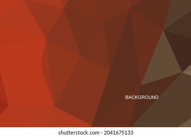 Ilustración poligonal roja negra, que consiste en triángulos. Fondo geométrico en estilo Origami con gradiente. Diseño triangular para su negocio.