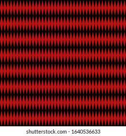 Black red rhombuses abstract seamless pattern. Vector illustration.