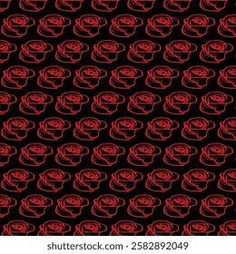 black red rose pattern background