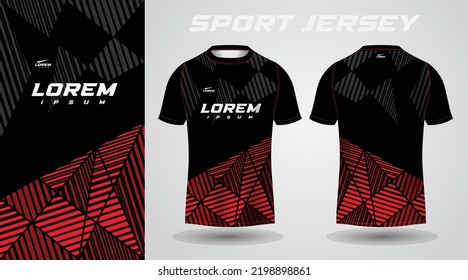 black red shirt sport jersey design