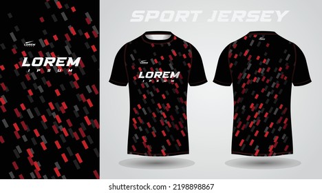 black red shirt sport jersey design