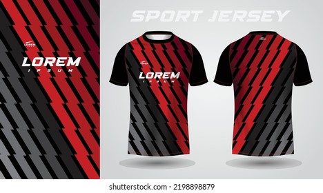 black red shirt sport jersey design