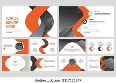 Black and red simple company presentation