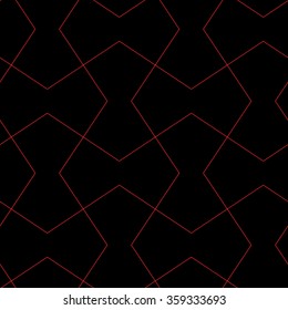 black - red simple seamless geometric pattern