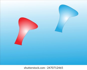 Black, red, sky blue, white, green, yellow and purple  color combination gradient background design.