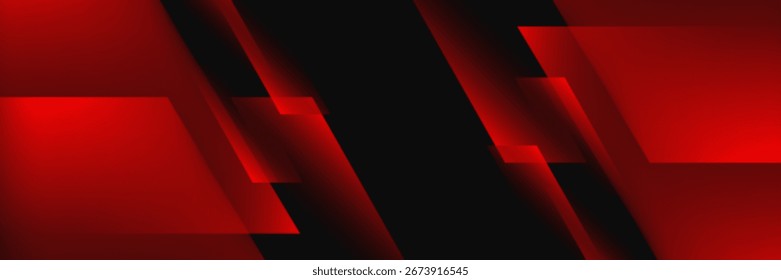 Schwarz-roter Sporthintergrund mit diagonaler Linie und Form.	