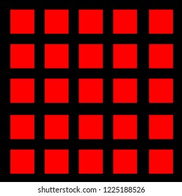 black and red square, minimalism artwork