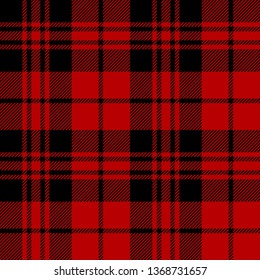 Black and Red tartan plaid Scottish seamless pattern.Texture from plaid, tablecloths, clothes, shirts, dresses, paper, bedding, blankets and other textile products.