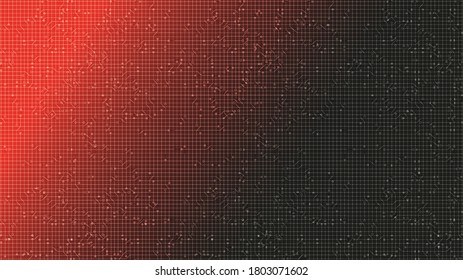 Black and Red Technology Background,Digital and Connection Concept design,Vector illustration