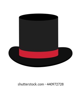 black and red tophat