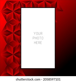 Black and Red triangle background for instagram template