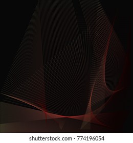 Black and red vector background for business presentation