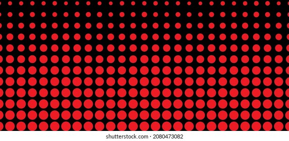 Black and red vector cover with circles. Vector abstraction.