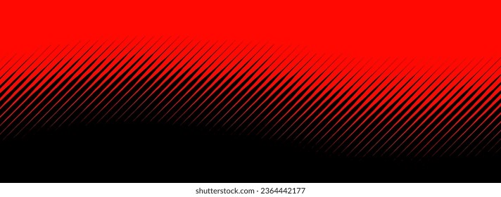 Black and red wavy gradient halftone backgrounds with space for text. Pop art template, texture. Vector illustration.