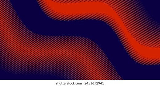 Black and red wavy gradient halftone backgrounds with space for text. Pop art template, texture. Vector illustration.