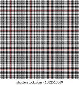 Black, Red and White modern tartan plaid Scottish seamless pattern.Texture from plaid,tablecloths, clothes, shirts, dresses, jacket, skirt, paper, blankets and other textile products.Check pattern.