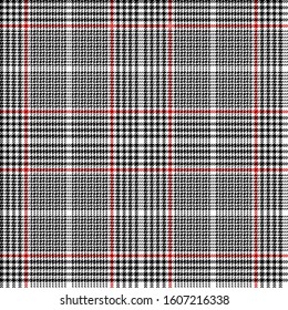 Black, Red and White modern tartan plaid Scottish seamless pattern.Texture from plaid, tablecloths, clothes, shirts, dresses, jacket, skirt, paper, blankets and other textile products.