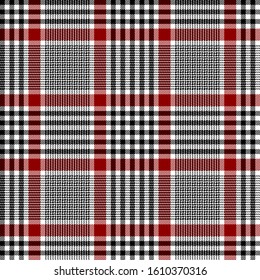 Black, Red and White modern tartan plaid Scottish seamless pattern.Texture from plaid, tablecloths, clothes, shirts, dresses, jacket, skirt, paper, blankets and other textile products.