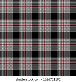 Black, Red and White modern tartan plaid Scottish seamless pattern.Texture from plaid, tablecloths, clothes, shirts, dresses, jacket, skirt, paper, blankets and other textile products.