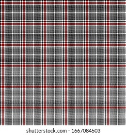 Black, Red and White modern tartan plaid Scottish seamless pattern.Texture from plaid, tablecloths, clothes, shirts, dresses, jacket, skirt, paper, blankets and other textile products.