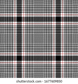 Black, Red and White modern tartan plaid Scottish seamless pattern.Texture from plaid, tablecloths, clothes, shirts, dresses, jacket, skirt, paper, blankets and other textile products.