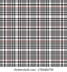 Black, Red and White modern tartan plaid Scottish seamless pattern.Texture from plaid,tablecloths, clothes, shirts, dresses, jacket, skirt, paper, blankets and other textile products.