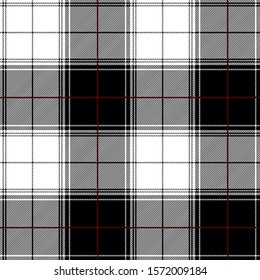 Black, Red and white tartan plaid Scottish seamless pattern.Texture from plaid, tablecloths, clothes, shirts, dresses, paper, bedding, blankets and other textile products.