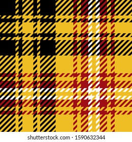 Black, Red and Yellow colors tartan plaid Scottish seamless pattern.Texture from tartan, plaid, tablecloths, clothes, shirts, dresses, paper, bedding, blankets and other textile products.