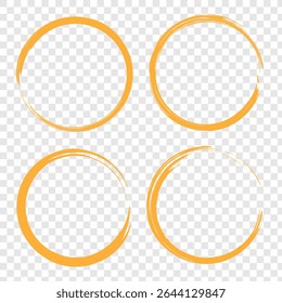 Black Red Zen Circle Brush Logo, Sign, Icon Vector Design Illustration. Circle Brush Zen, Sign, Icon Set Vector Illustration Template. 