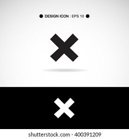 Black rejected icons set great for any use. Vector EPS10.