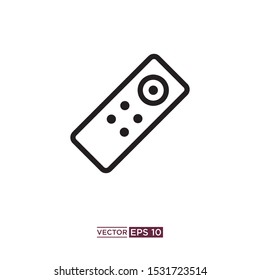 black remote icon vector illustration template