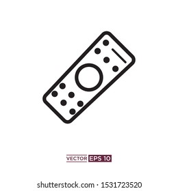 black remote icon vector illustration template