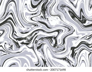 Black Repeat Fluid Vector Effect. Bright Seamless Decoration Graphic Flow. White Seamless Gouache Paint Ink. Multicolor Repeat Grunge Paint Oil. Seamless Art.