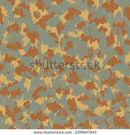 Black Repeated Monochrome Graphic Pattern. Khaki Repeated Abstract Graphic Art. Brown Camouflage Seamless Pattern. Camouflage Color Beige Seamless Artistic Vector Wallpaper. Camoflage