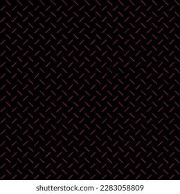 black repetitive background with hand drawn magenta diagonal stripes. vector seamless pattern. geometric fabric swatch. wrapping paper. continuous design template for textile, home decor, linen