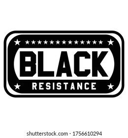 Black resistance Design T shirt