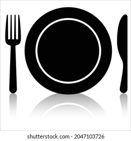 black restaurant icons vector illustration