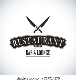 black restaurant logo