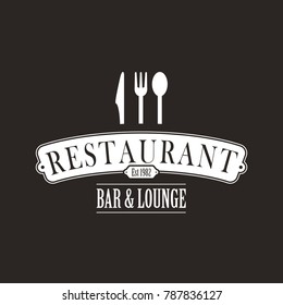 black restaurant logo