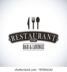 black restaurant logo