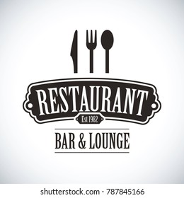 black restaurant logo