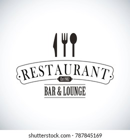 black restaurant logo